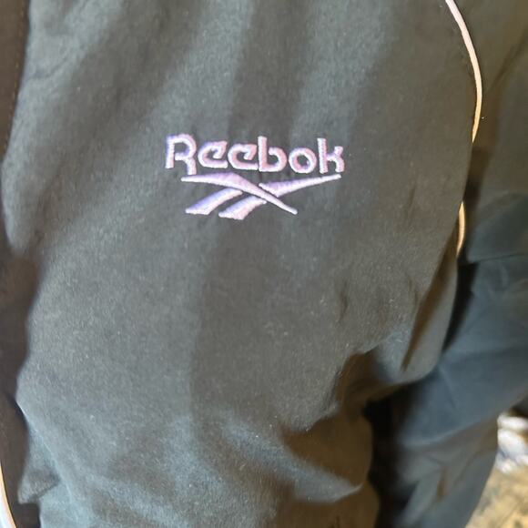 Reebok Black Windbreaker Athletic Jacket - Picture 4 of 8